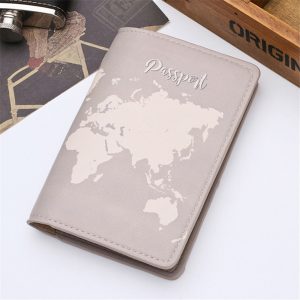 Leather-look travel inspiration passport cover and wallet